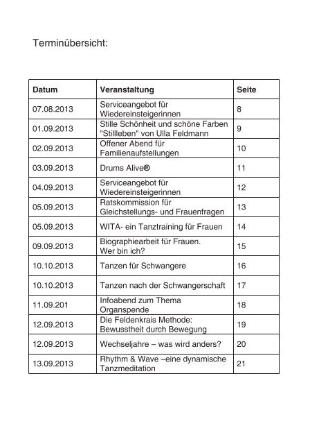 Recklinghäuser Frauenherbst - Stadt Recklinghausen