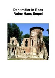 Denkmäler in Rees Ruine Haus Empel - Stadt Rees