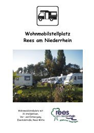 Broschuere Wohnmobilstellplatz - Stadt Rees