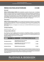 technisches Merkblatt - Suding & Soeken GmbH & Co. KG