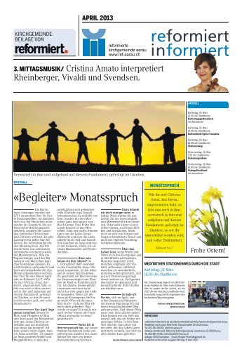 «Begleiter» Monatsspruch - Reformierte Kirchgemeinde Aarau