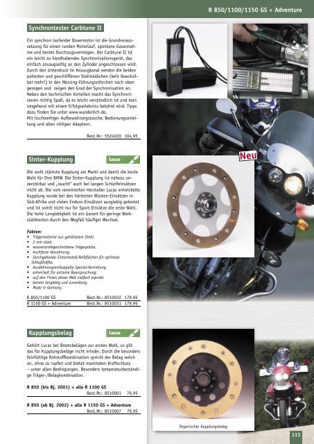 85–97 Design 98–127 Technik 128–131 Gepäck - REF Motorsport