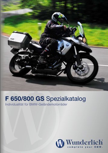 F 650/800 GS Spezialkatalog - REF Motorsport