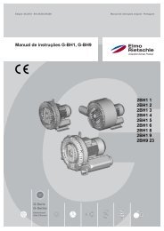 Manual de instruções G-BH1, G-BH9 - Elmo Rietschle