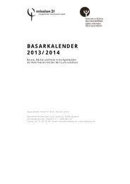 basarkalender 2013/2014 - Reformierte Kirchen Bern-Jura-Solothurn