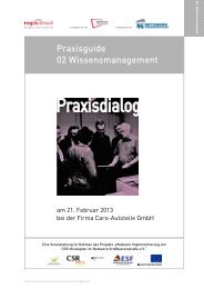 Praxisguide 02 Wissensmanagement - regioconsult