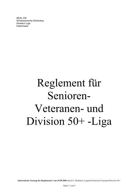 Reglementes - Regio League