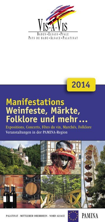 Manifestations Weinfeste, Märkte, Folklore und mehr …