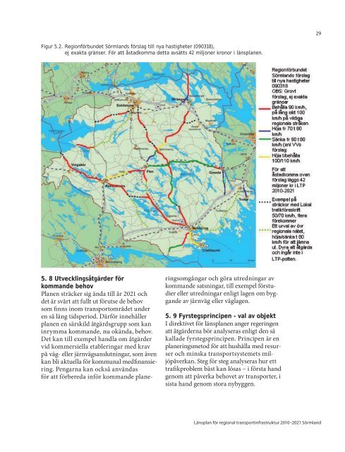 LÃ¤nstransportplan 2010-2021 - RegionfÃ¶rbundet SÃ¶rmland