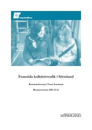 Framtida kollektivtrafik i Trosa kommun - RegionfÃ¶rbundet SÃ¶rmland