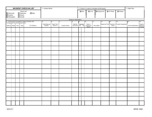 Ics Form 211a Check In List Infohost Nmt Fill And Sig 3207