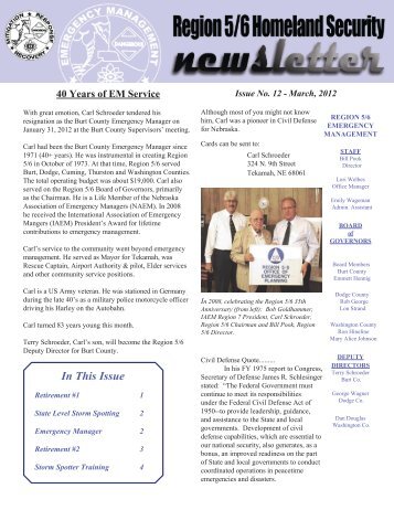 Newsletter 12 - Region 5/6