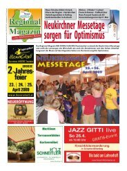 Neukirchner Messetage sorgen fÃ¼r Optimismus - Regional-Magazin