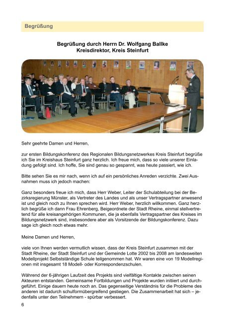 Dokumentation der Bildungskonferenz - hammerbacher