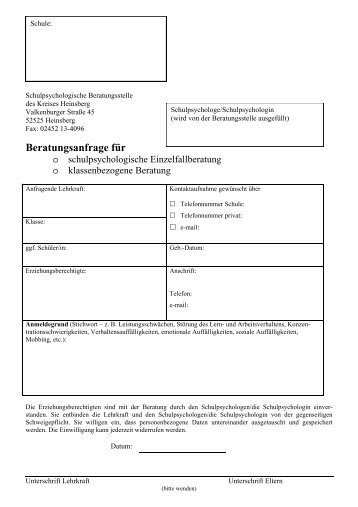 Schulpsychologische Beratungsstelle Kreis Heinsberg - Regionale ...