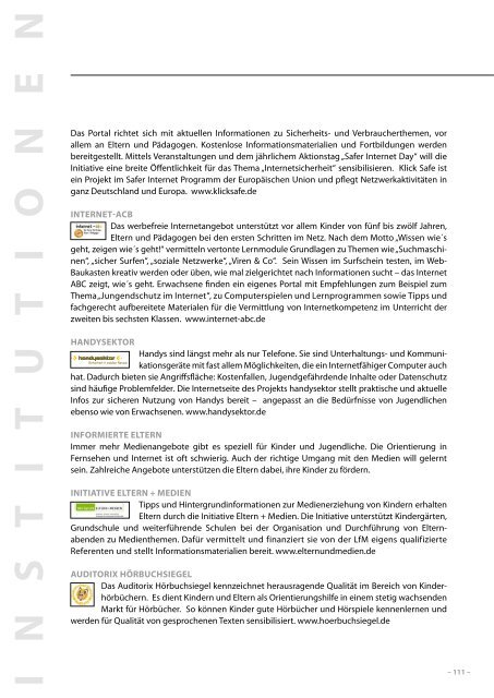 Projekt 2013 - Regionale Bildungsnetzwerke - Landesregierung ...