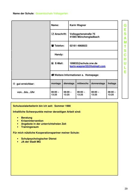 BroschÃ¼re Schulsozialarbeit - Regionale Bildungsnetzwerke