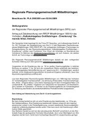 Beschluss PLA 29/03/09 - Regionale Planungsgemeinschaften in ...