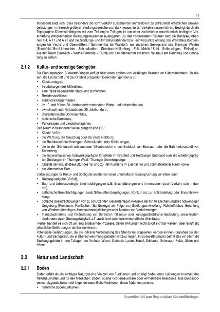 Umweltbericht (7,01 MB) - Regionale Planungsgemeinschaften in ...