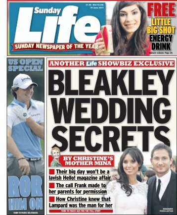 bleakley wedding secrets - Regional Press Awards