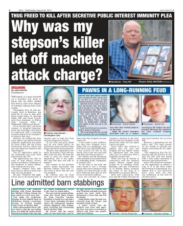Why was my stepson's killer let off machete attack charge
