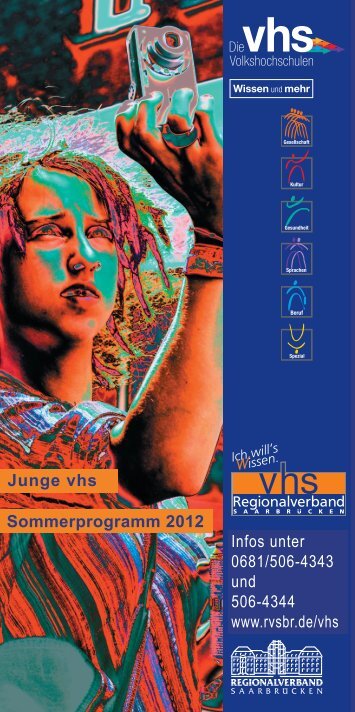 Sommer[ programm 2011 - Regionalverband SaarbrÃ¼cken