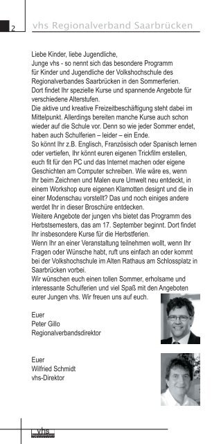 Sommer[ programm 2011 - Regionalverband SaarbrÃ¼cken