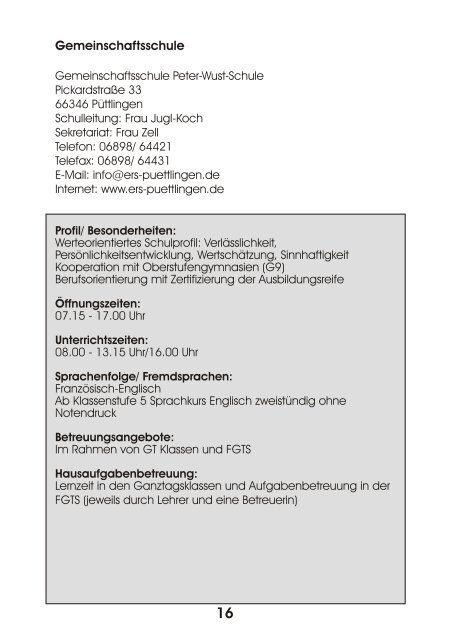 Schulwegweiser des Regionalverbandes SaarbrÃ¼cken - kosa