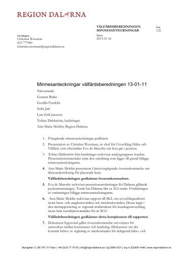2013-01-11 - Region Dalarna