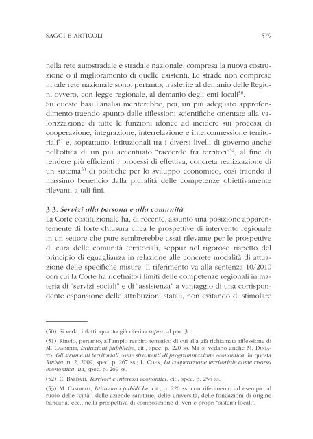 L'intervento pubblico nell'economia delle Regioni e degli enti locali ...