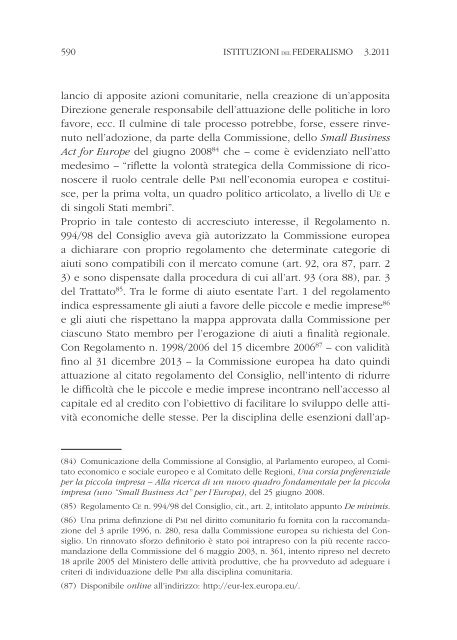 L'intervento pubblico nell'economia delle Regioni e degli enti locali ...