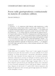 Focus sulla giurisprudenza costituzionale in materia di condono ...