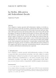 La Sicilia. Alla prova del federalismo fiscale - Regione Emilia ...