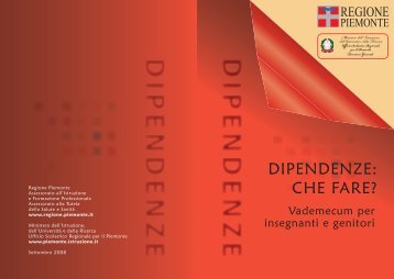 Dipendenze: che fare? Vademecum per insegnanti e genitori