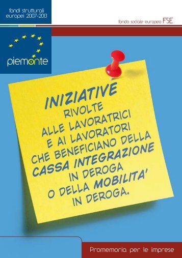 Pieghevole imprese - Regione Piemonte