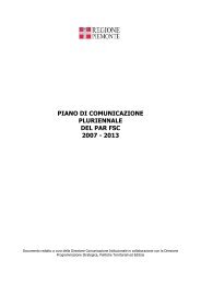 Piano di Comunicazione - Regione Piemonte