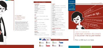 Il depliant informativo - Regione Piemonte
