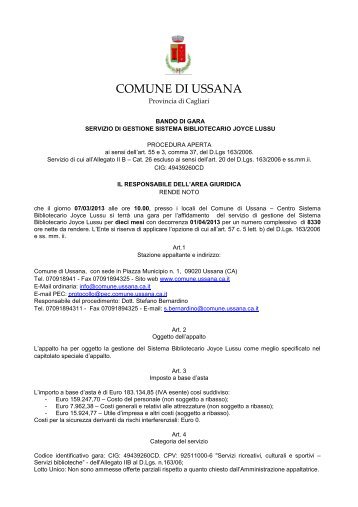 Bando [file.pdf] - Regione Autonoma della Sardegna