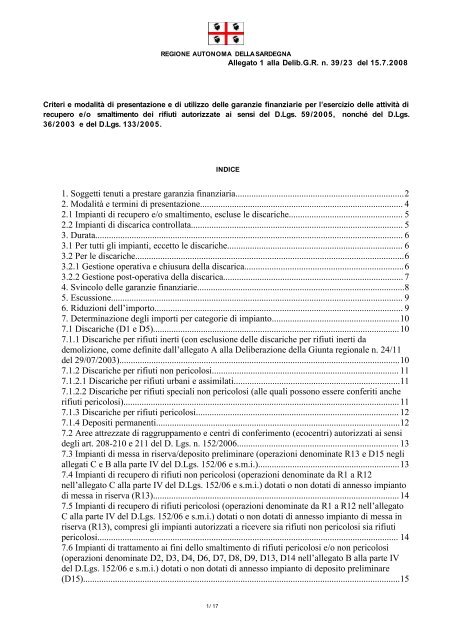 Delibera n. 39/23 del 2008 All. 39/23 1 [file .pdf] - Regione ...