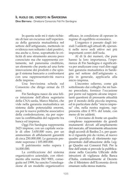 Credito - Regione Autonoma della Sardegna