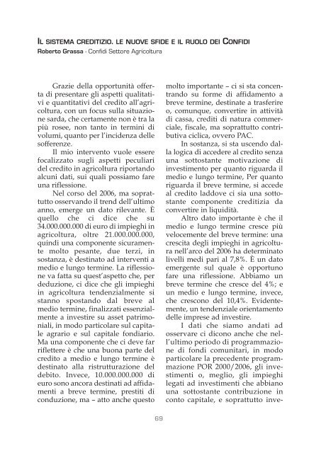 Credito - Regione Autonoma della Sardegna