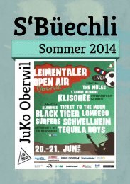 S‘Büechli Sommer 2014