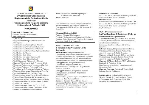 Programma - Regione Siciliana