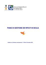 PIANO DI GESTIONE DEI RIFIUTI IN SICILIA - Regione Siciliana