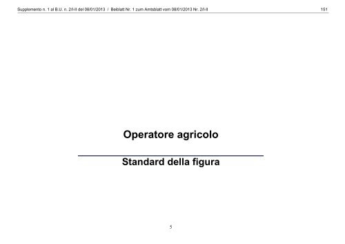 Supplemento n. 1 - Regione Autonoma Trentino Alto Adige