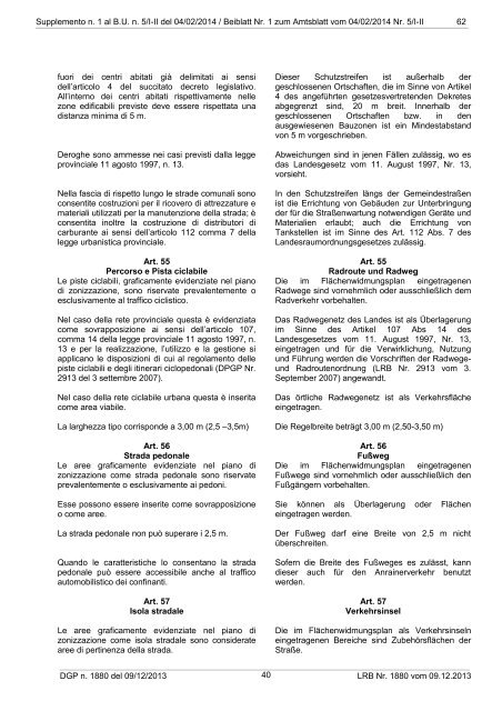 BOLLETTINO UFFICIALE - AMTSBLATT - Regione Autonoma ...