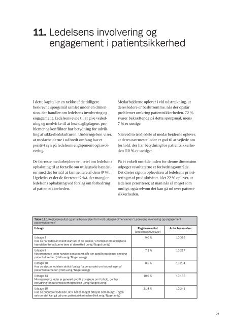 Medarbejdernes vurdering af patientsikkerhedskulturen 2006