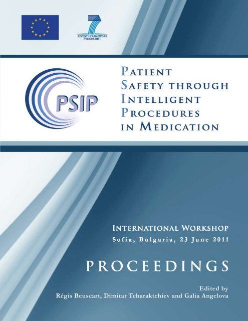 INTERNATIONAL WORKSHOP Patient Safety - MedicalNet-BG