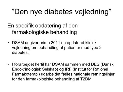 diabetes (pdf) v. Thomas Drivsholm - Region Hovedstaden