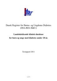 Dansk Register for BÃ¸rne- og Ungdoms Diabetes - Sundhed.dk